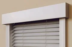 Fabric 4.5 inch Modern Cornice for Alta Faux Wood blinds and window coverings