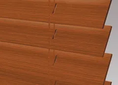 Fabric Colonial Maple for Alta Faux Wood blinds and window coverings