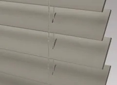 Fabric Gathered Gray for Alta Faux Wood blinds and window coverings