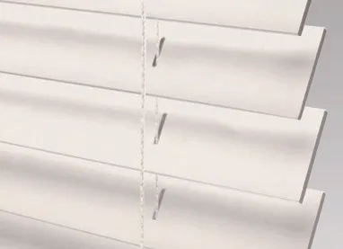 Fabric Pure White for Alta Real Wood blinds and window coverings