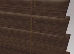 Fabric Special Walnut for Alta Faux Wood blinds and window coverings