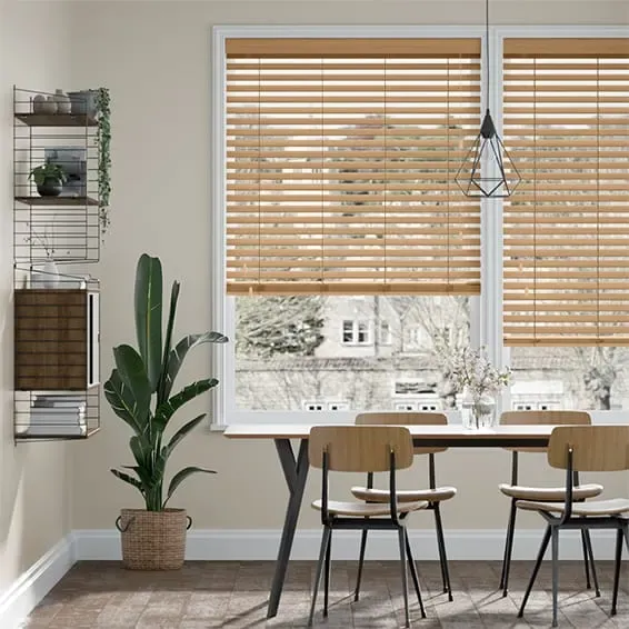 Custom blinds in commercial office